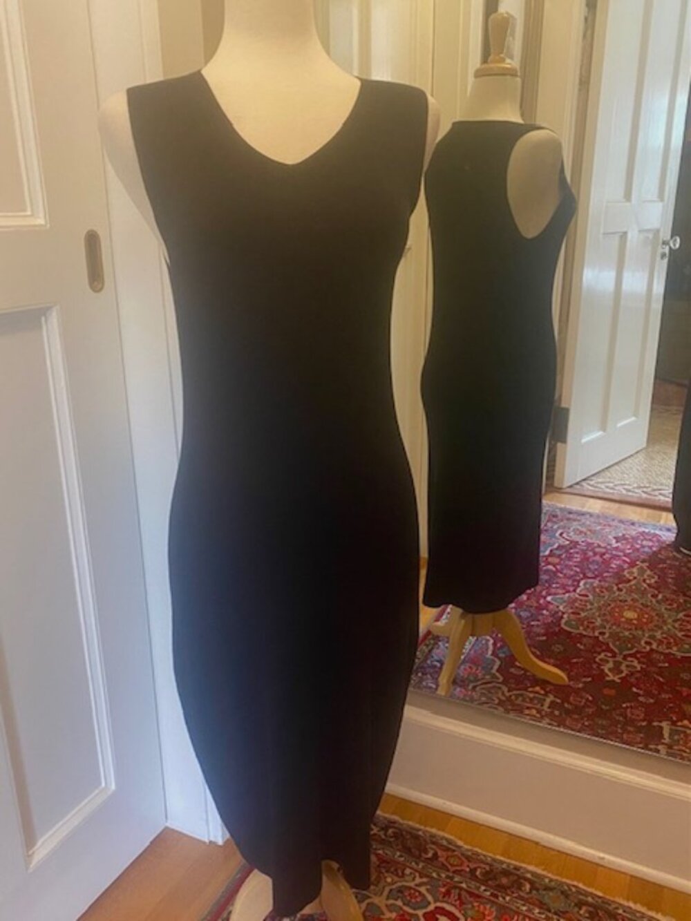 EMANUEL black knit dress
